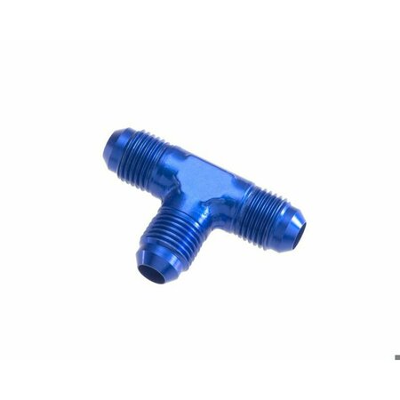 REDHORSE ADAPTER 06 AN Male To 06 JIC Flare Tee Anodized Blue Aluminum Single 824-06-1